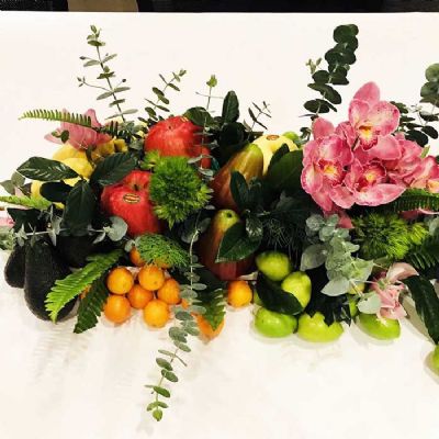 餐桌美學-花藝水果佈置